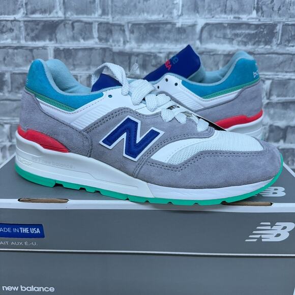 New Balance 997 Baseball Pack Jade Grey White M997CDG Mens Size 5.5 NIB Rare main image 4